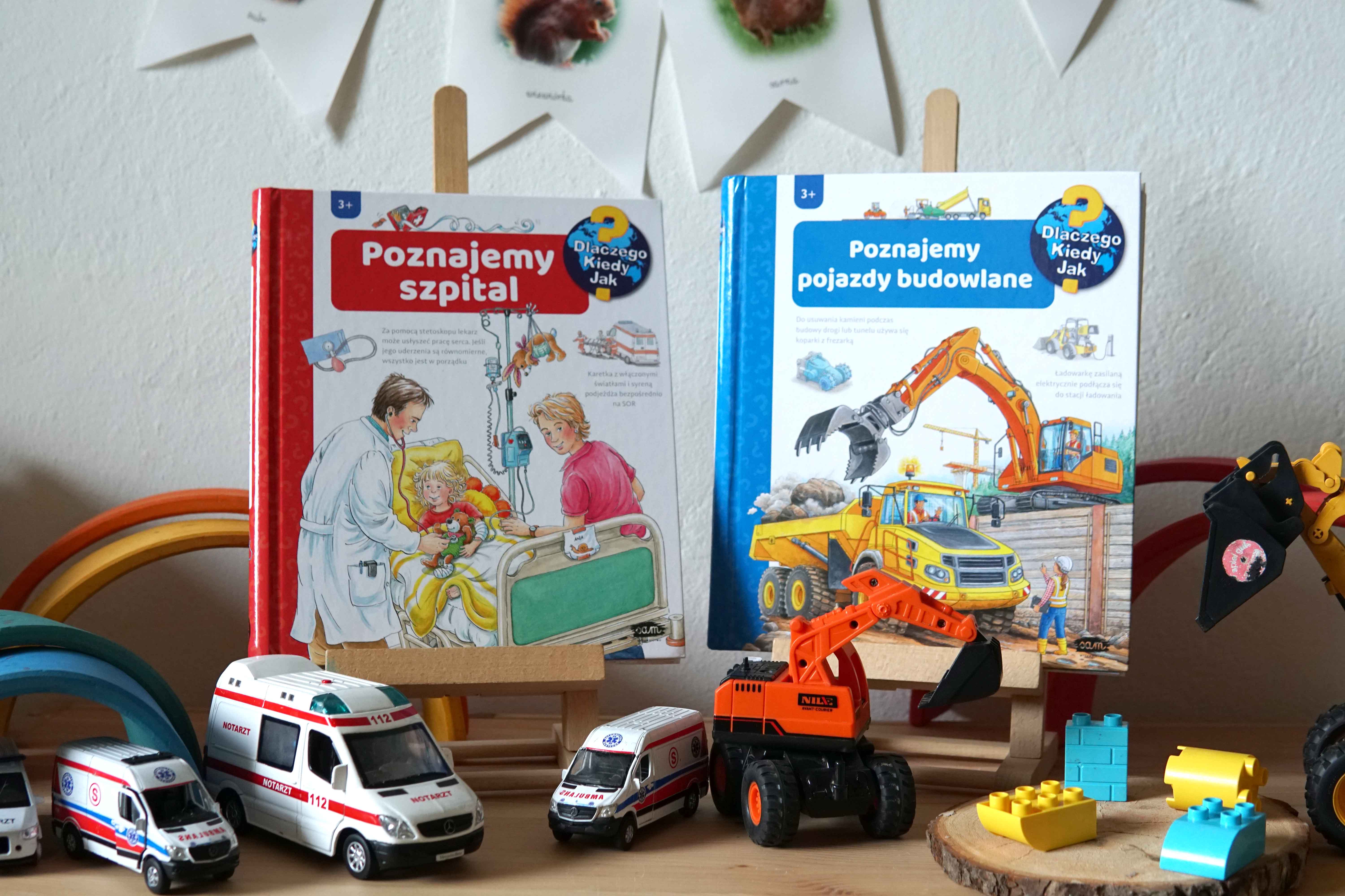 Poznajemy pojazdy budowlane i podajemy szpital Wydawnictwo SAM